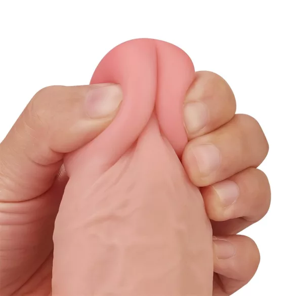 Lovetoy - dildo cu două straturi - realist - 23 cm - culoare naturală
