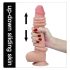 Dildo dublu strat, natural, 23cm - Lovetoy Sliding-Skin