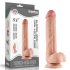 Dildo dublu strat, natural, 23cm - Lovetoy Sliding-Skin