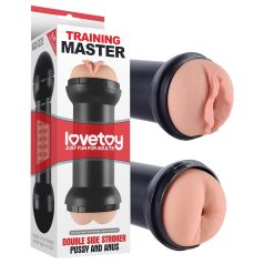 Lovetoy - masturbator pentru vagin și anus (natur)