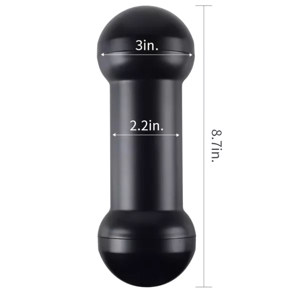 Lovetoy - masturbator vaginal și anal - silicon culoare naturală