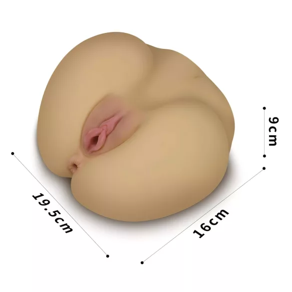 Lovetoy Streetgirl's - vagin și anus artificial - torzo realist natur