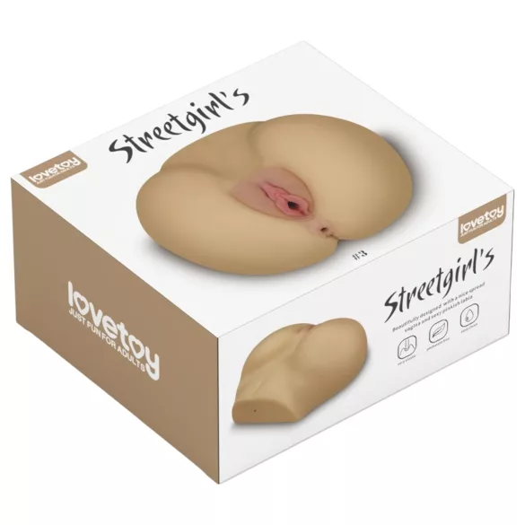 Lovetoy Streetgirl's - vagin și anus artificial - torzo realist natur