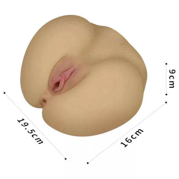 Lovetoy Streetgirl's - vagin și anus artificial - torzo realist natur