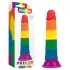 Lovetoy Prider - dildo realist - 19cm - curcubeu