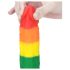 Lovetoy Prider - dildo realist din silicon - 19 cm - curcubeu