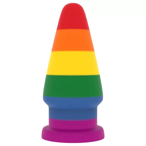 Lovetoy Prider - dop anal dilatator - 15 cm (curcubeu)