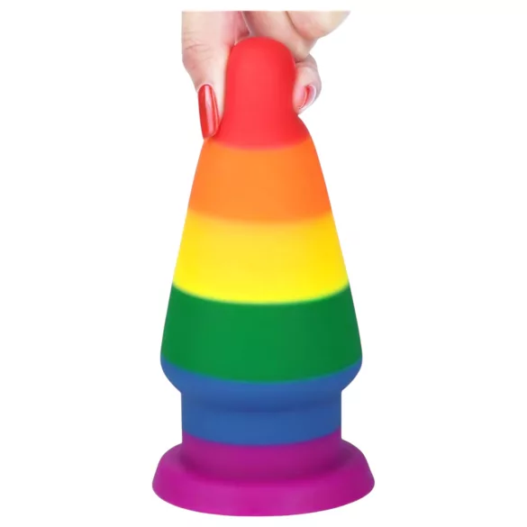 Lovetoy Prider - dop anal dilatator - 15 cm (curcubeu)