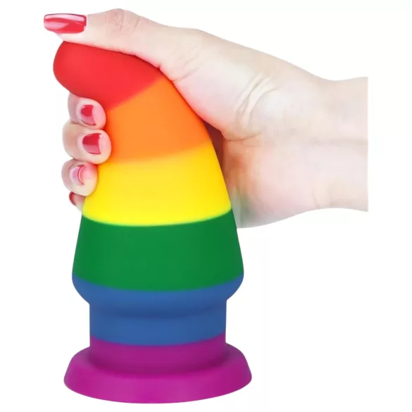 Lovetoy Prider - dop anal dilatator - 15 cm (curcubeu)