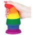 Lovetoy Prider - dop anal dilatator - 15 cm (curcubeu)