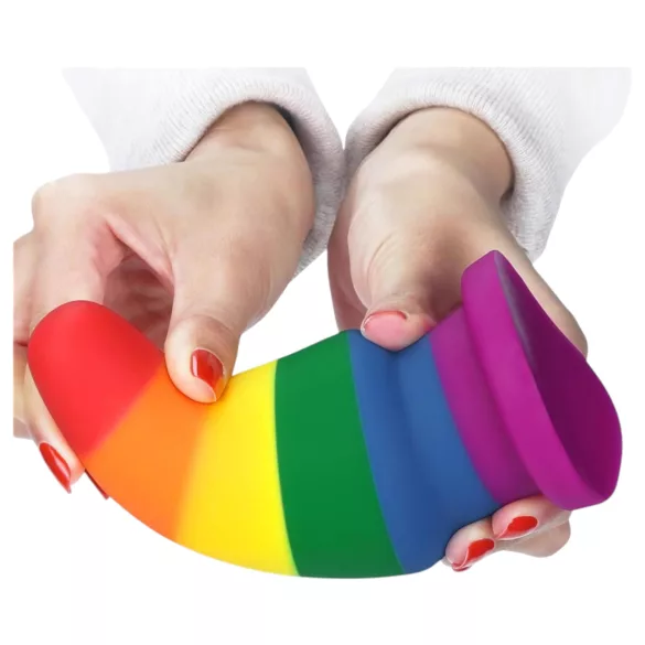 Lovetoy Prider - dop anal dilatator - 15 cm (curcubeu)