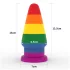 Lovetoy Prider - dop anal dilatator - 15 cm (curcubeu)