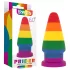 Lovetoy Prider - dop anal dilatator - 15 cm (curcubeu)