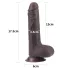 Lovetoy - dildo realist dublu strat - 18cm - maro