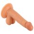 Mr. Rude - dildou realist cu ventuză și testicule - 17cm (natur)