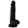 Mr. Rude - dildo realist cu ventuză și testicule - 19cm - negru