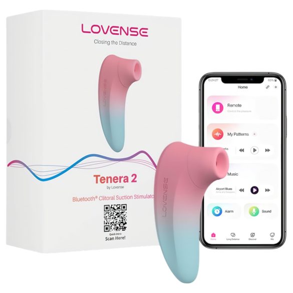 LOVENSE Tenera 2 - stimulator inteligent clitoris (albastru-roz)