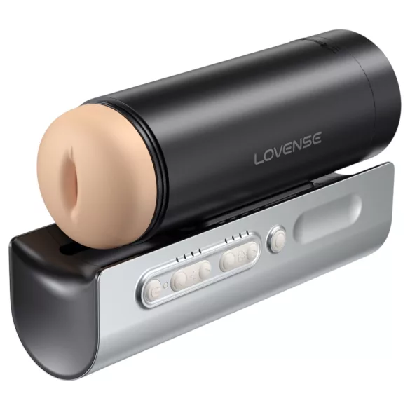Lovense Solace Pro - masturbator pentru bărbați cu funcție de împingere controlat prin aplicație (negru)