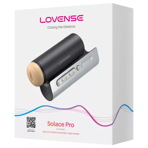 Lovense Solace Pro - Masturbator controlat prin aplicație, pentru bărbați (negru)
