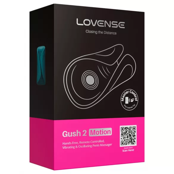 Lovense Gush 2 - Vibrator pentru glandă controlat prin aplicație (turcoaz)