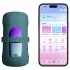 Lovense Gush 2 - Vibrator pentru glandă controlat prin aplicație (turcoaz)