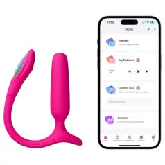   Lovense Lush Anal - vibrator anal controlat prin aplicație, cu LED - roz