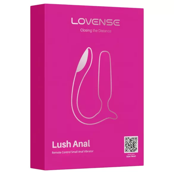 Lovense Lush Anal - vibrator anal controlat prin aplicație, cu LED - roz