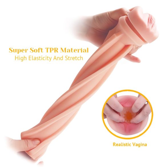 Tracy's Dog - masturbator tip vagin realist - silicon negru-natur