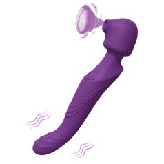   Tracy's Dog - vibrator tip baghetă pulsatorie - masaj - silicon mov