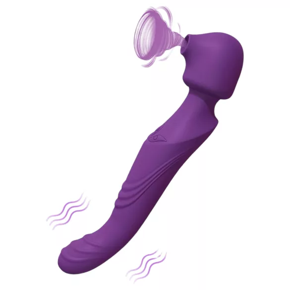 Tracy's Dog - vibrator tip baghetă pulsatorie - masaj - silicon mov