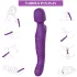 Tracy's Dog - vibrator tip baghetă pulsatorie - masaj - silicon mov