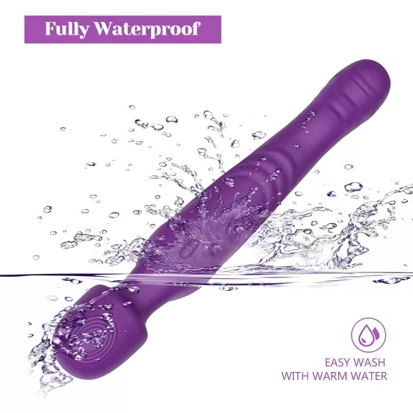 Tracy's Dog - vibrator tip baghetă pulsatorie - masaj - silicon mov
