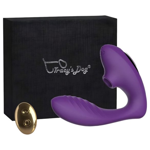 Tracy's Dog 2 - Vibrator 2în1 cu Unde de Aer (mov)