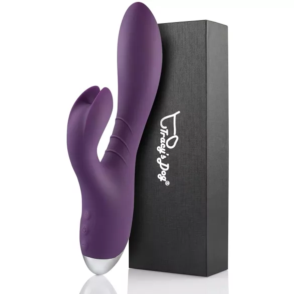 Tracy's Dog - vibrator rabbit cu braț pentru clitoris - rezistent la apă - mov