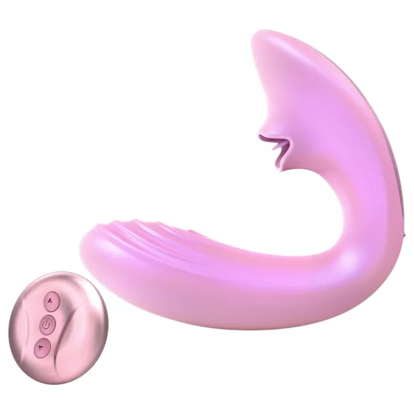 Tracy's Dog OG Lick - vibrator pentru punctul G și stimulator clitoridian (roz)