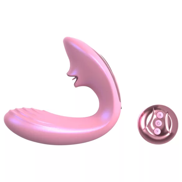 Tracy's Dog OG Lick - vibrator pentru punctul G și stimulator clitoridian (roz)