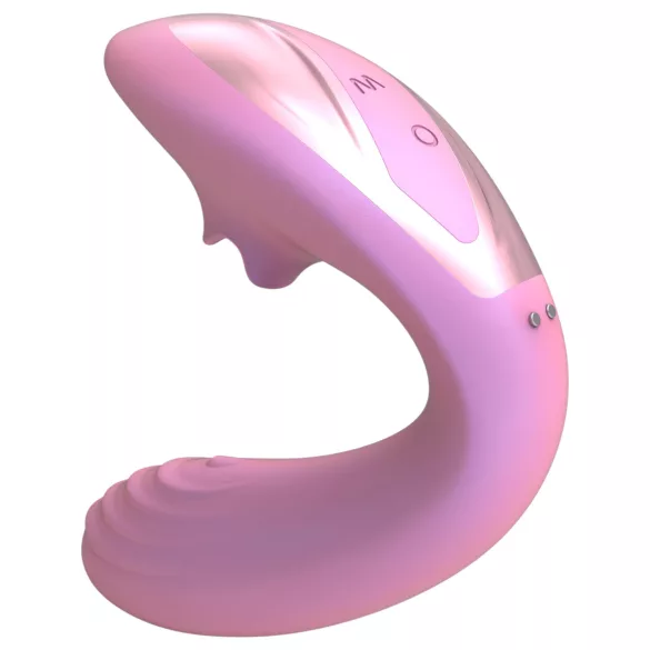 Tracy's Dog OG Lick - vibrator pentru punctul G și stimulator clitoridian (roz)