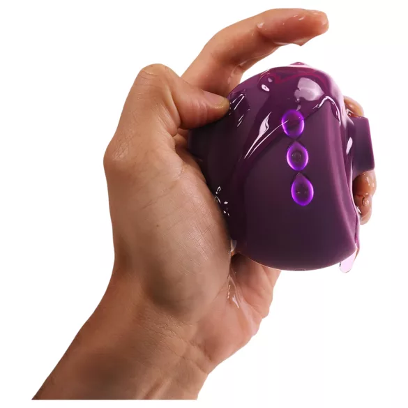 Vibrator Tracy's Dog OG 3 pentru punctul G cu stimulare clitoridiană prin aspirație (mov)