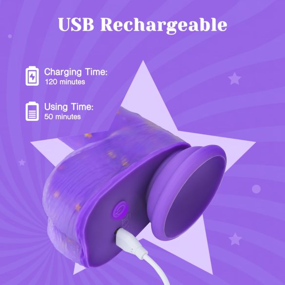 Tracy's Dog Jelivoy - vibratoare realistice - 22 cm - mov