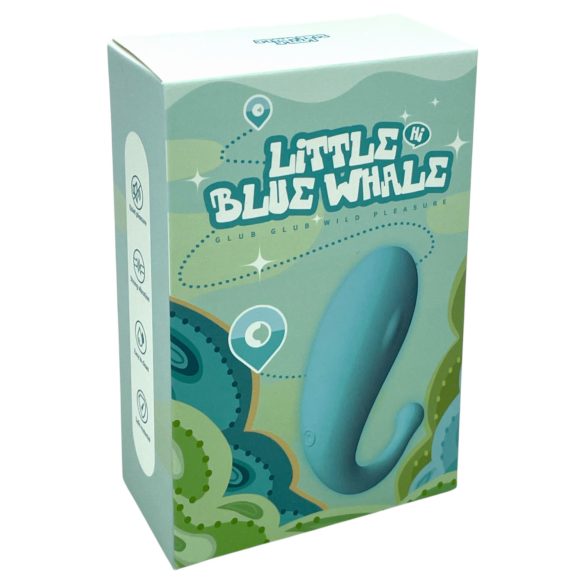 Leopard Whale - ou vibrator inteligent cu acumulator - albastru
