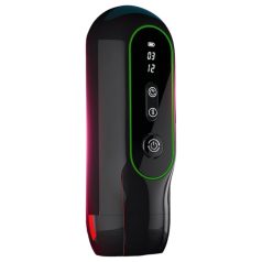 Leopard - masturbator vibrant negru cu mișcare sus-jos