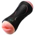 Leopard - masturbator gura și vagin cu vibrator penis - material natural