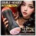 Leopard - masturbator gura și vagin cu vibrator penis - material natural