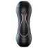 Leopard - Vibrator realist pentru gură și vagin artificial pentru bărbați (natur)