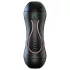 Leopard - masturbator gura și vagin cu vibrator penis - material natural