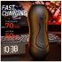 Leopard - Vibrator realist pentru gură și vagin artificial pentru bărbați (natur)