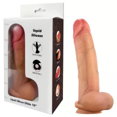 FeelSkin - dildo cu testicule ultra realist (natural, 22 cm)