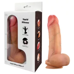   FeelSkin - dildo cu testicule ultra realist (natural, 12,5 cm)
