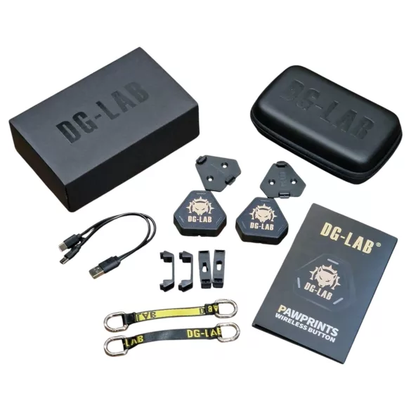 DG-LAB PawPrints - buton senzor wireless (negru) - 2 buc.