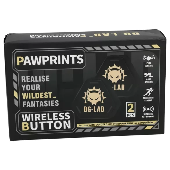 DG-LAB PawPrints - buton senzor wireless (negru) - 2 buc.